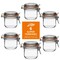Le Parfait - Clear - Versatile Glass Preserving Jars for Home Canning and Storage - 6 Piece